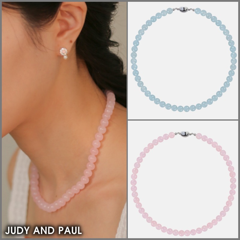 ★JUDY AND PAUL★ レシュ 綿菓子風天然石ネックレス