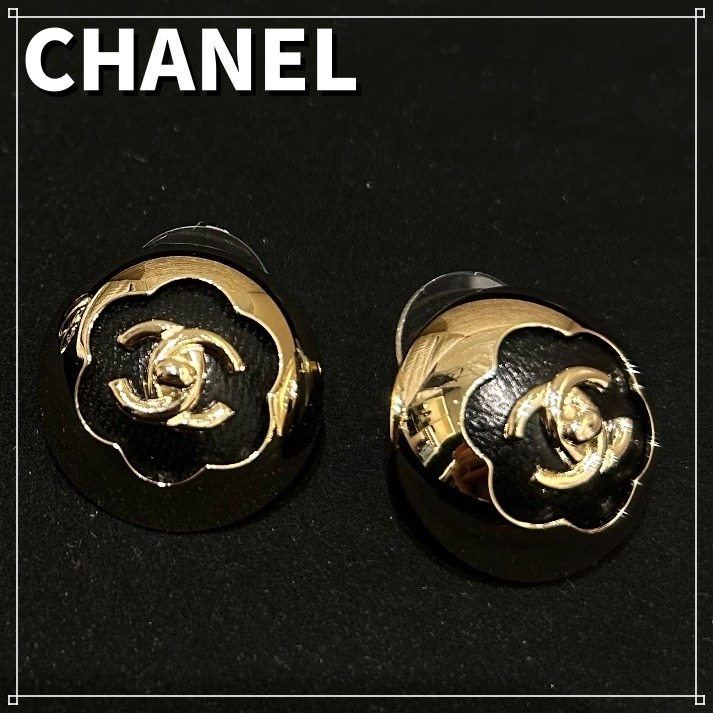 【カメリアの気品】CHANEL 25A新作 CCロゴ ピアス