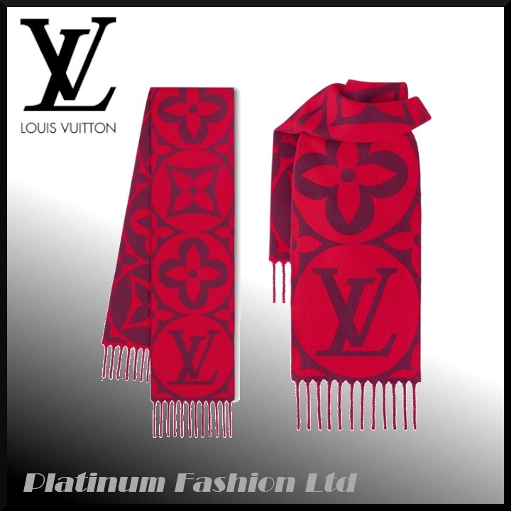 限定品◆関税なし【LOUIS VUITTON】LV Medallion Scarf スカーフ