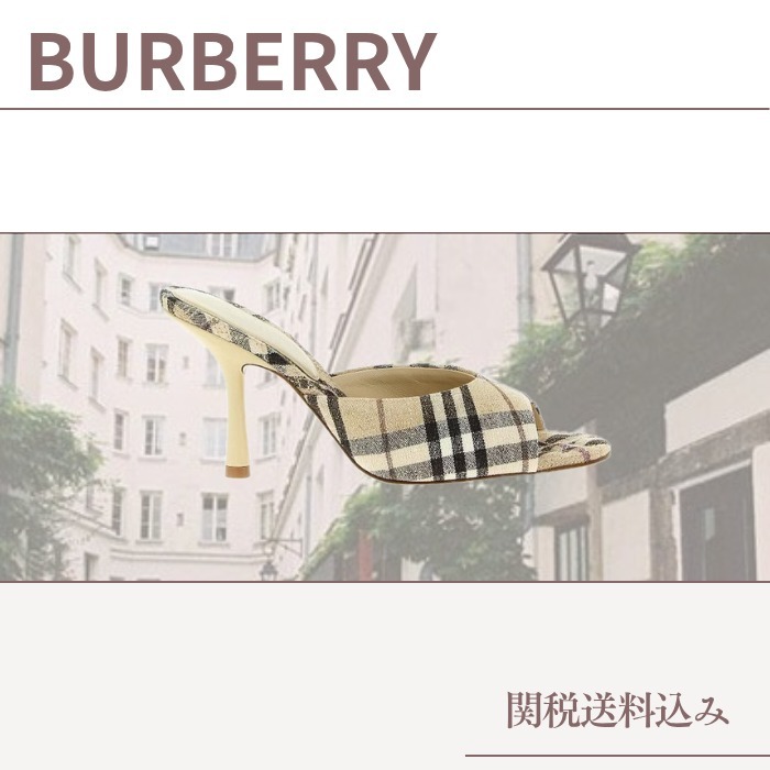 サンダル・ミュール Burberry SS25 'Mews' mules