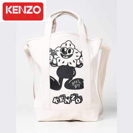トートバッグ KENZO Woman Tote bags White FD55SA901F35 03 Kenzo Outlet: Tote bags woman - White | Kenzo tote bags