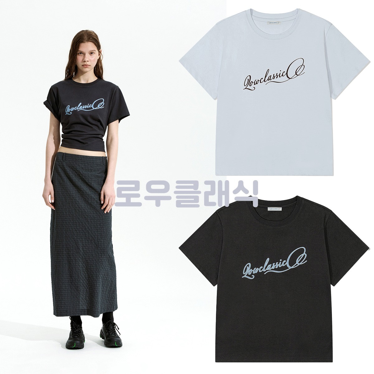 [LOW CLASSIC] / ☆ 25SS WAVE LOGO T-SHIRT / 2 COLORS