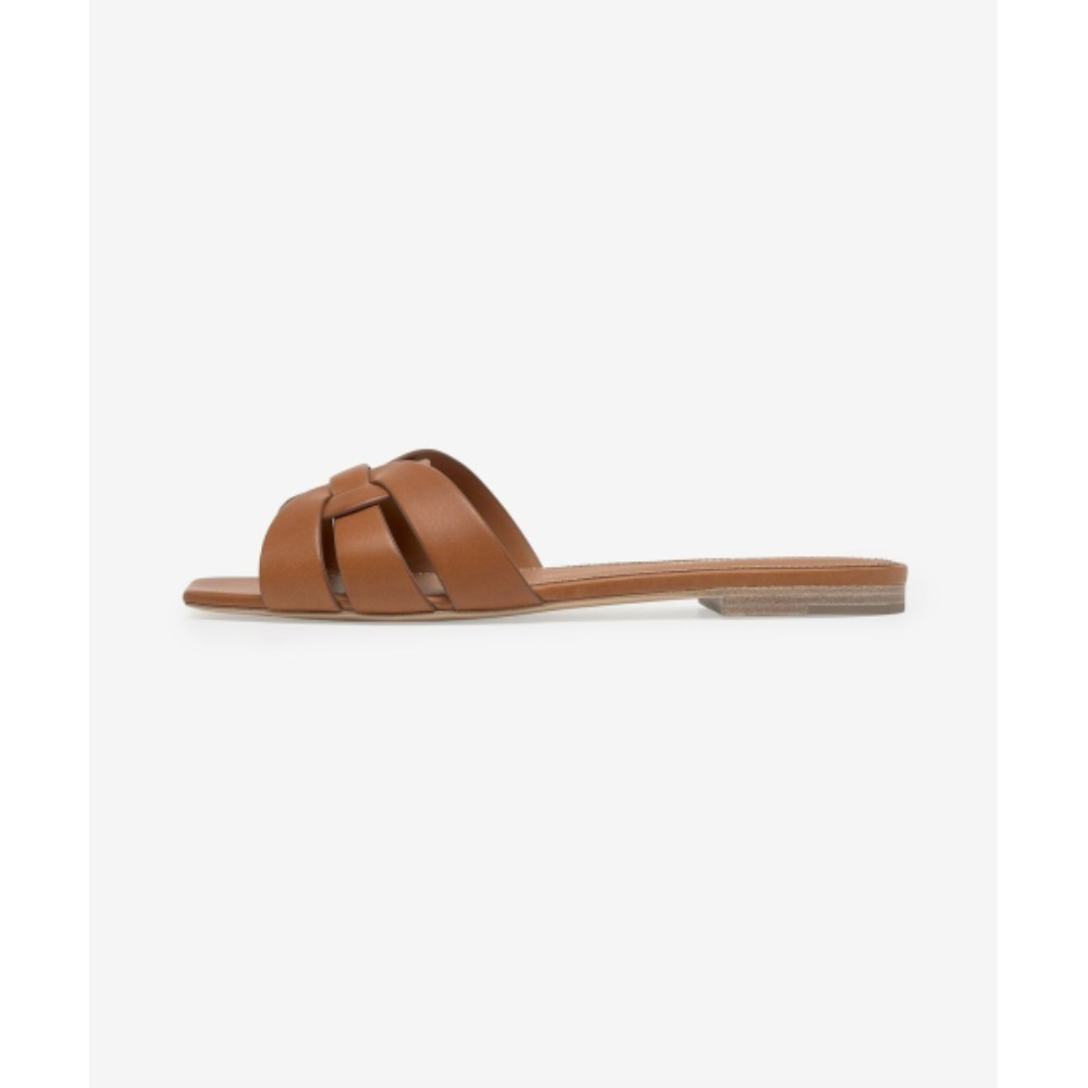 ■Saint Laurent■ Tribute Flat Mule Amber 571952BDA002206 57