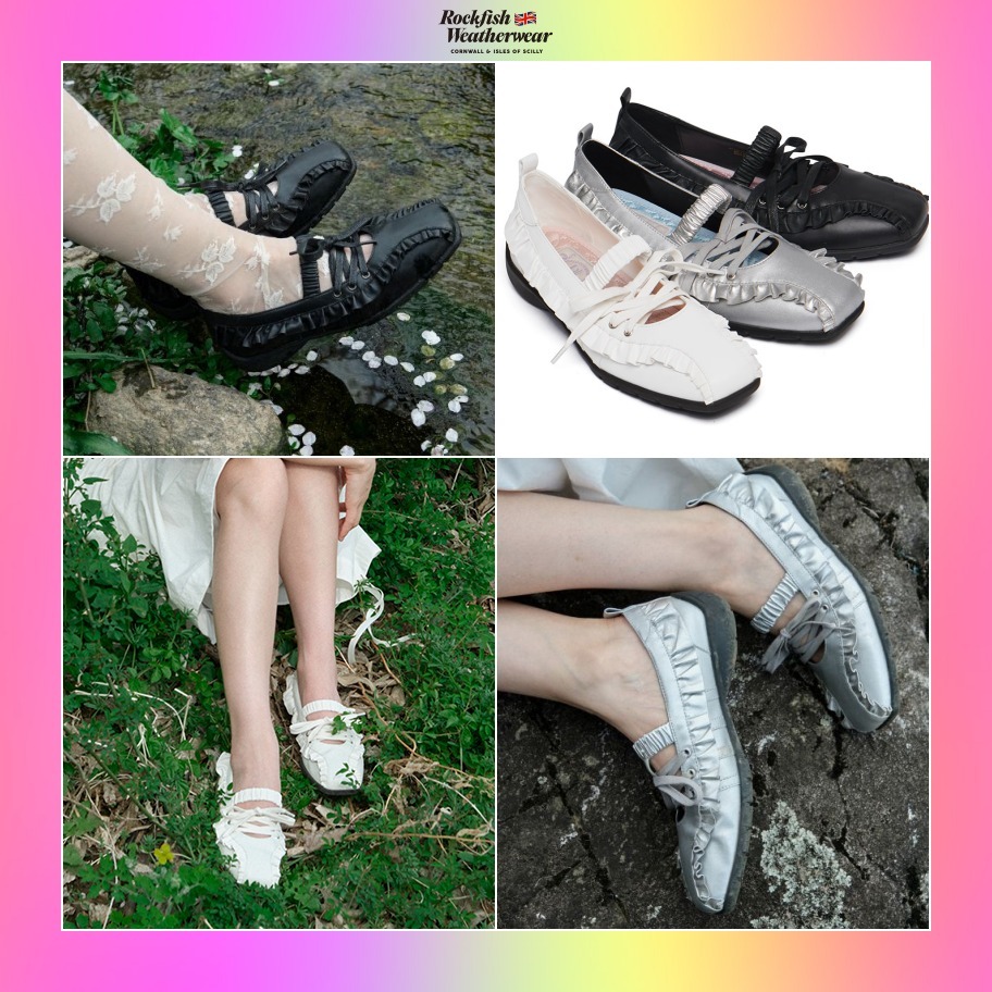 【Rockfish Weatherwear】韓国人気★BLISS RUFFLE SNEAKERS