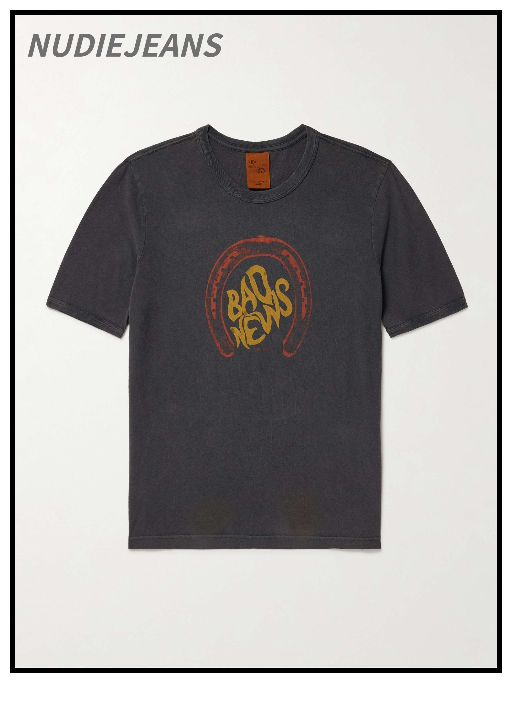 NUDIEJEANS  コットンジャージー Tシャツ