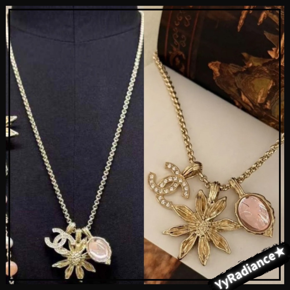 【大ぶりモチーフがゴージャス♡】CHANEL ネックレス