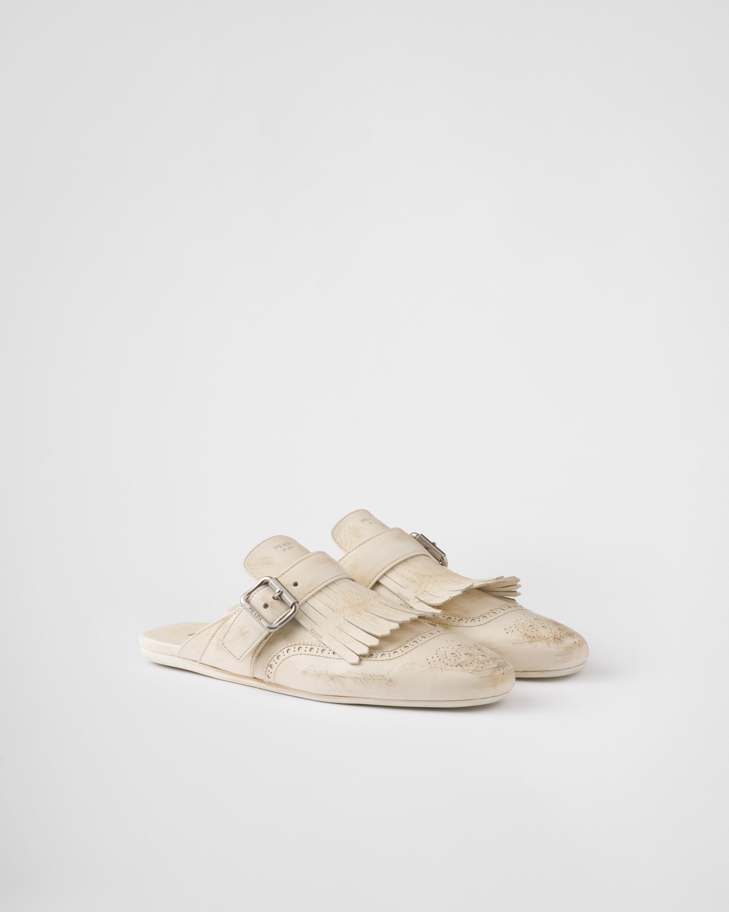【日本入手困難】Shuffle fringed leather mules
