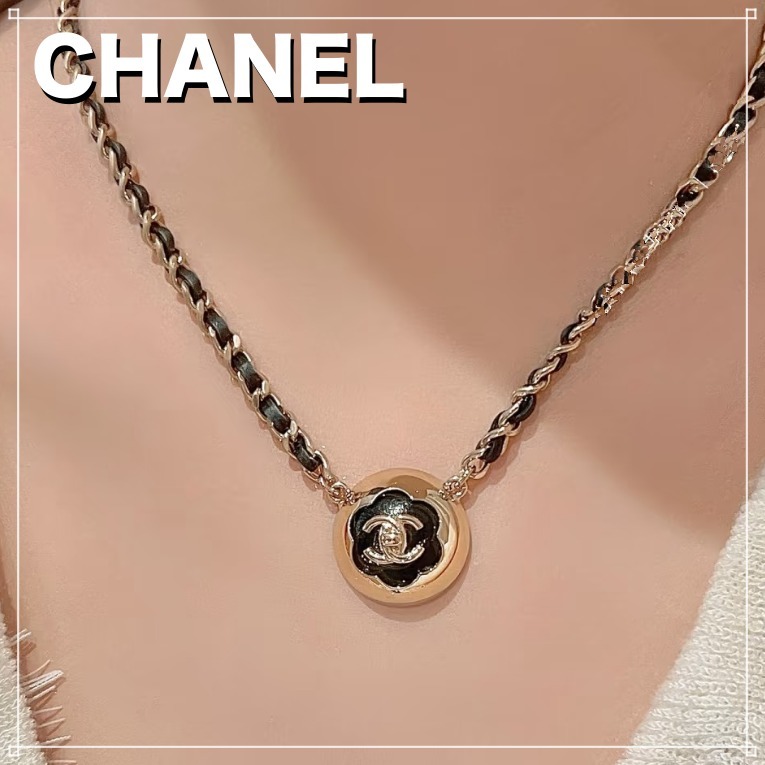 【特別感漂う】CHANEL 25A ココマークレザーチェーンネックレス