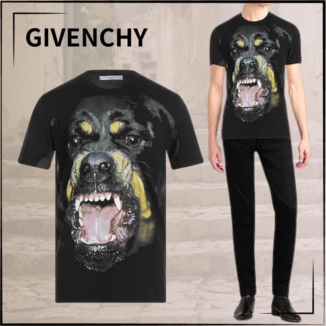 【GIVENCHY】関税込☆ロットワイラープリントTシャツ ブラック