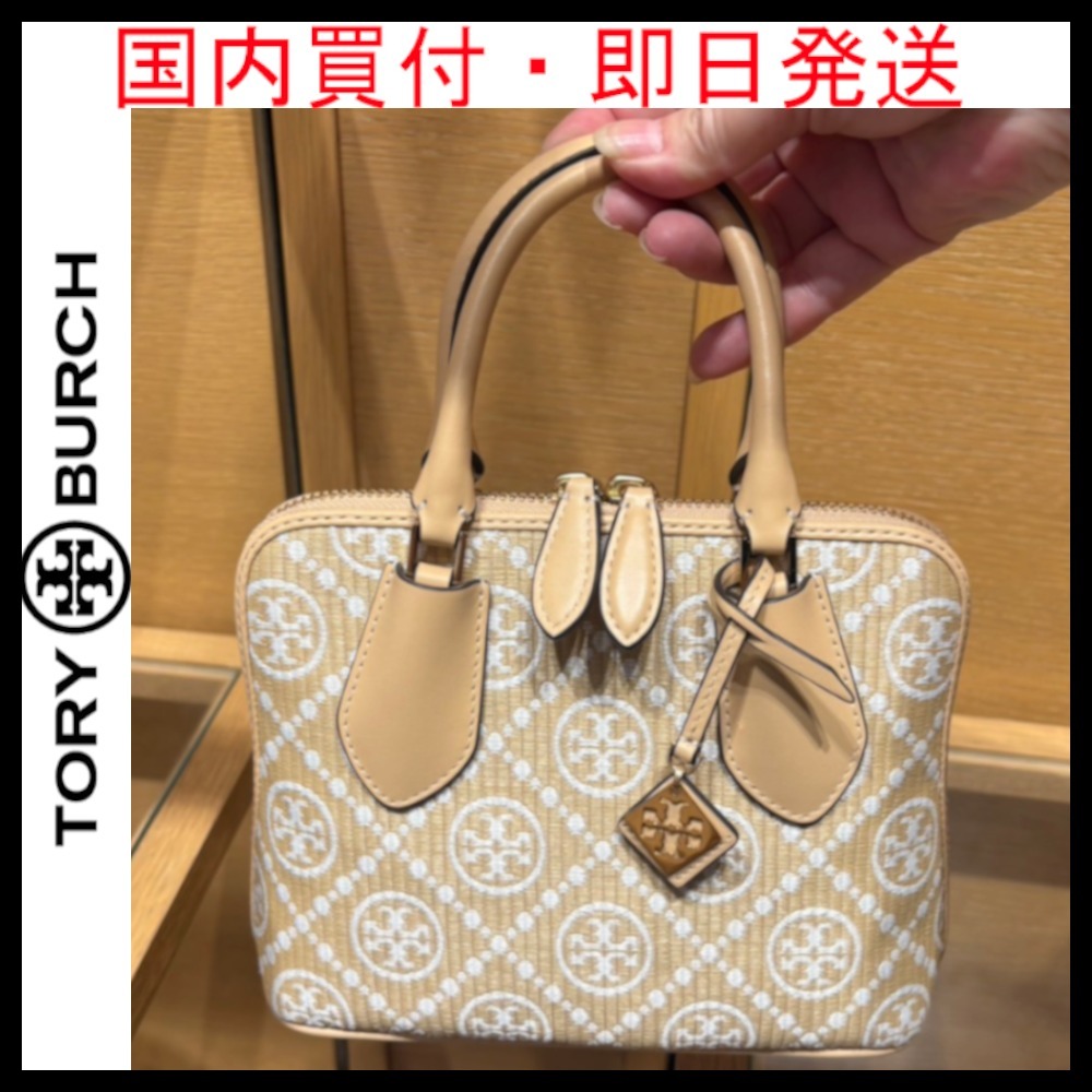 即日発送★Tory Burch★Raffia モノグラム ミニショルダーバッグ
