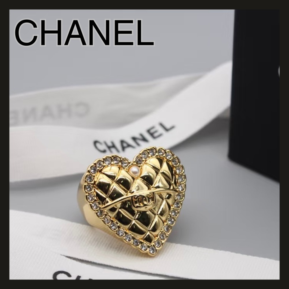【ラグジュアリーな輝き】CHANEL ゴールド ハートリング