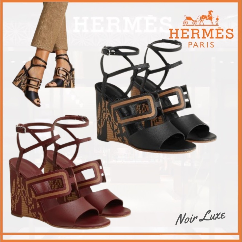 【洗練されたデザイン】HERMES《クララ》100 サンダル