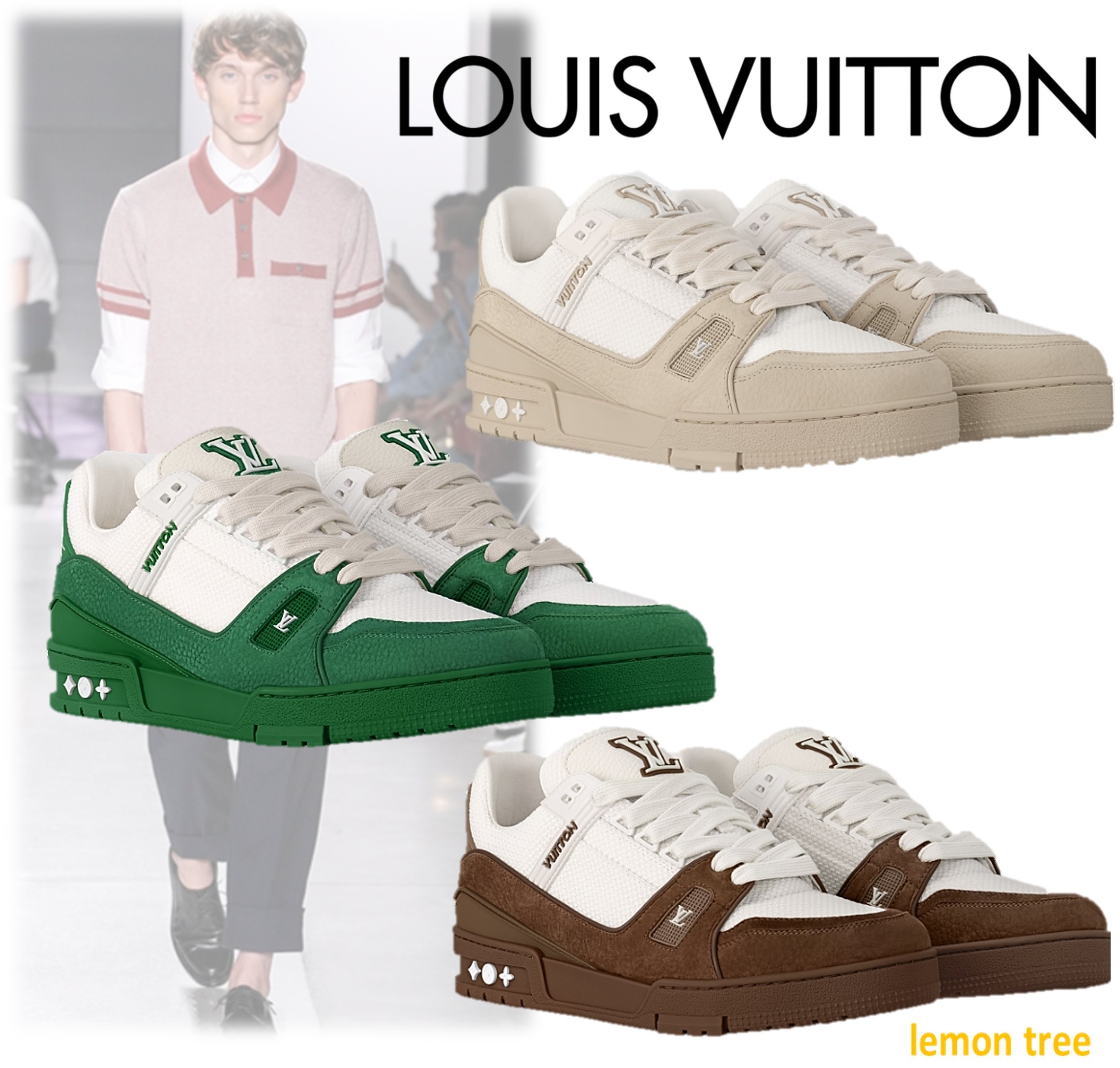 【Louis Vuitton】LV トレイナー スニーカー バイカラー 1AHTLN