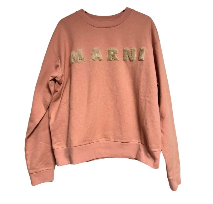 IT48★SALE★メンズMARNI★ロゴスウェットトレーナー・ローズ