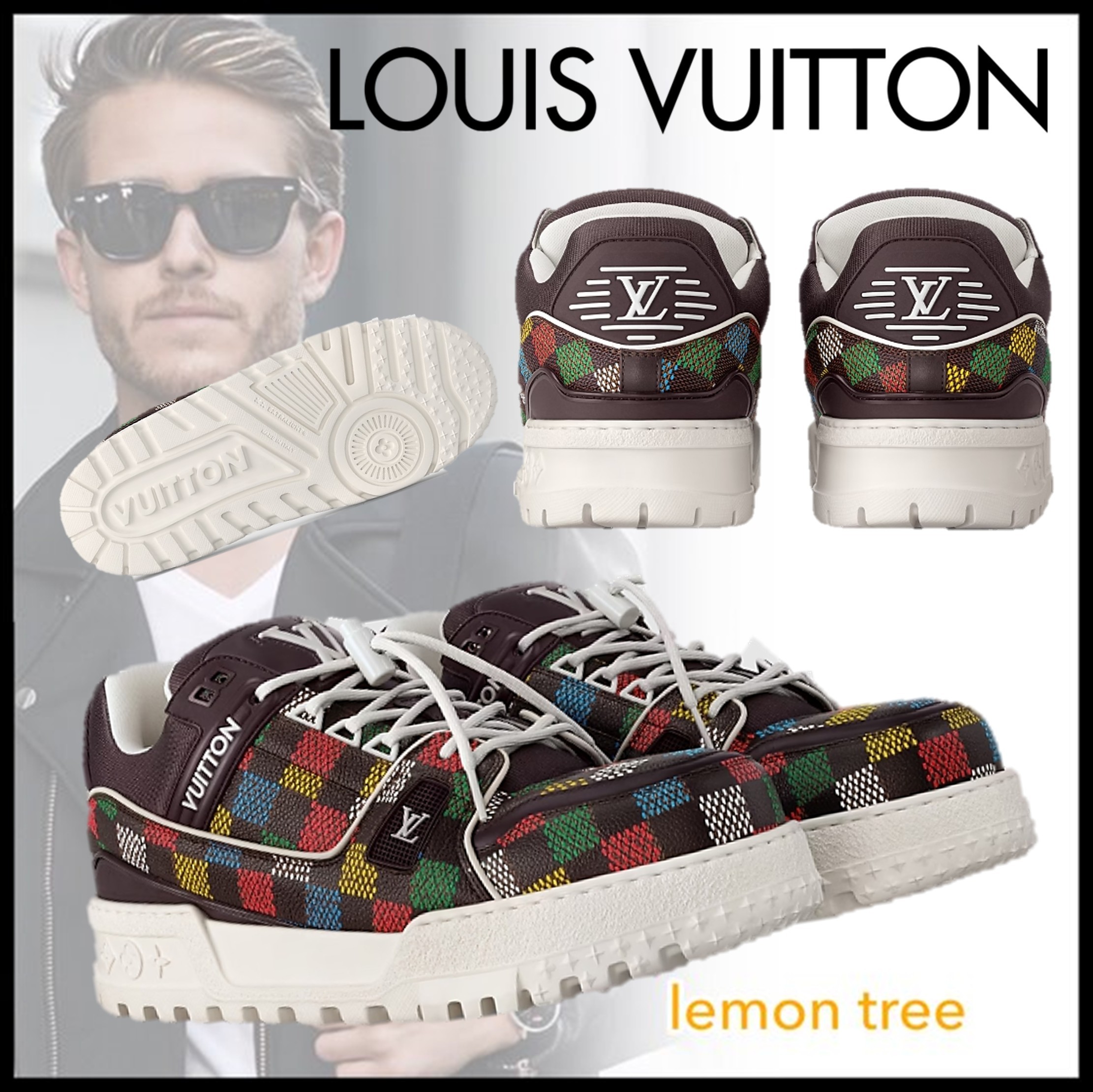 【Louis Vuitton】LVトレーナーマキシスニーカー 個性的 1AHAIZ