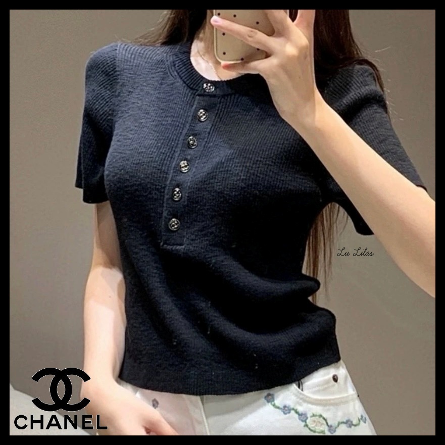 【シンプルで合わせやすい♪オシャレ】CHANEL トップス