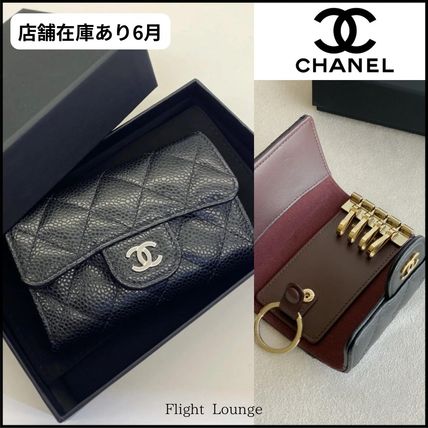 CHANEL シャネル キーケース マトラッセ6連キーケース ブラック