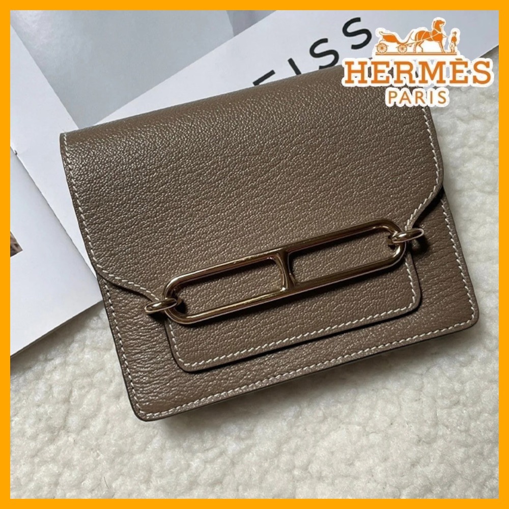 【ベーシック＋α☆】HERMES Roulis Slim wallet
