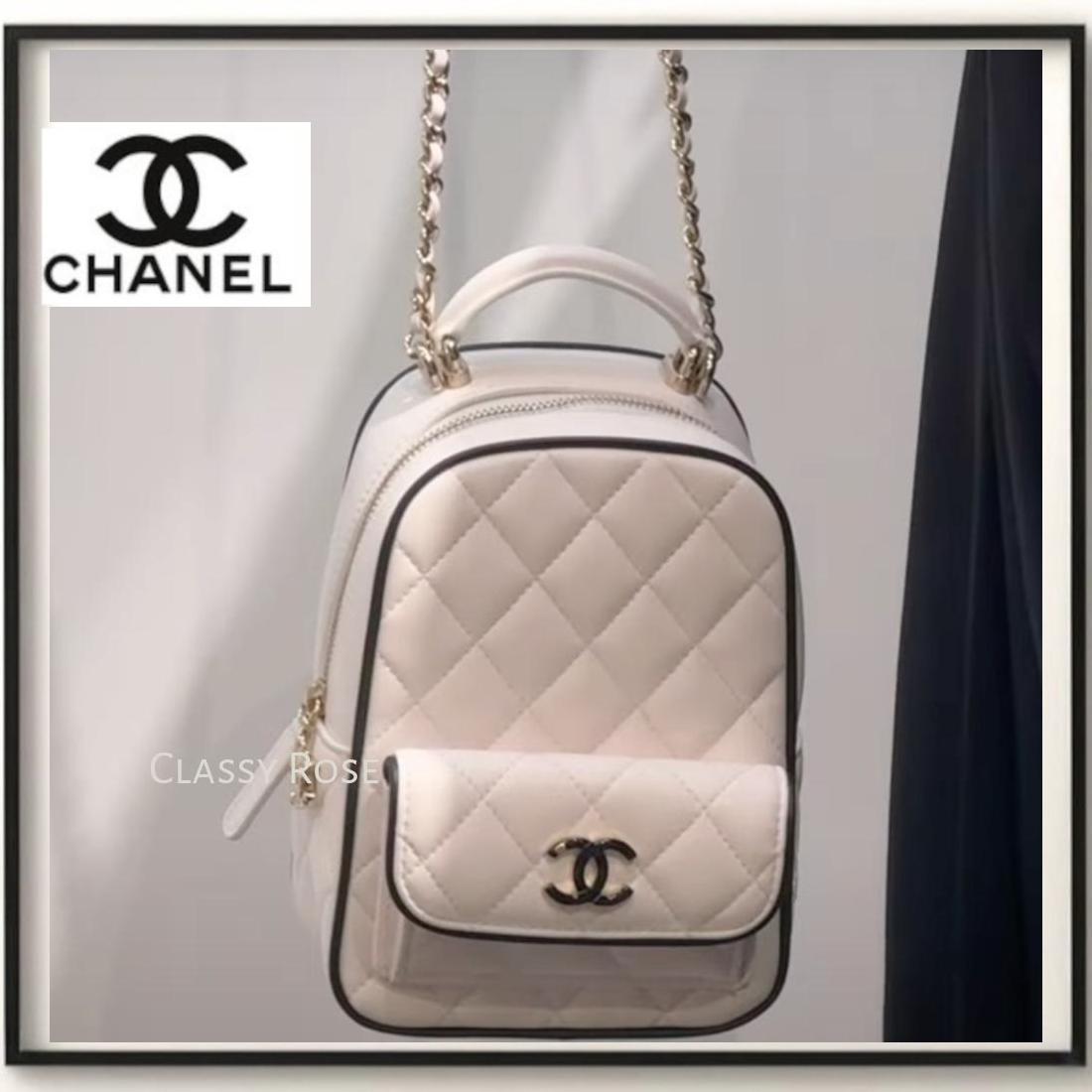【バイカラーのミニサイズが可愛い】CHANEL ミニ バックパック