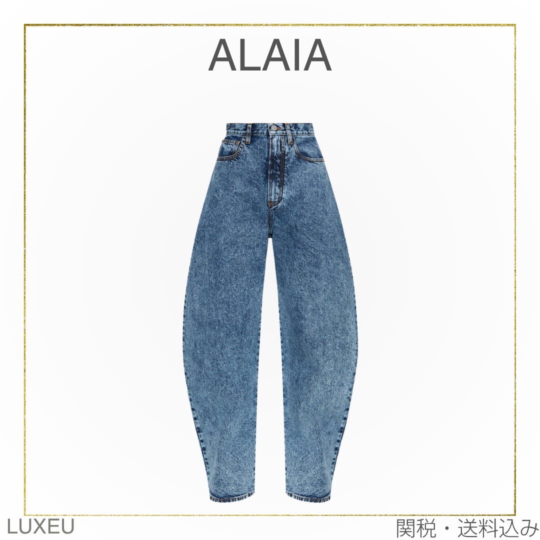 【AW25】ALAIA スノーデニム ラウンドジーンズ