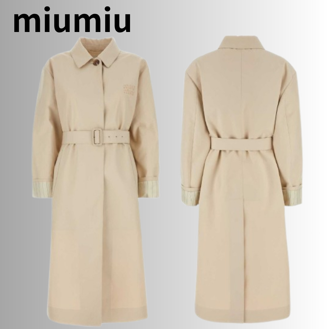 Miu Miu ベルト付きトレンチコート