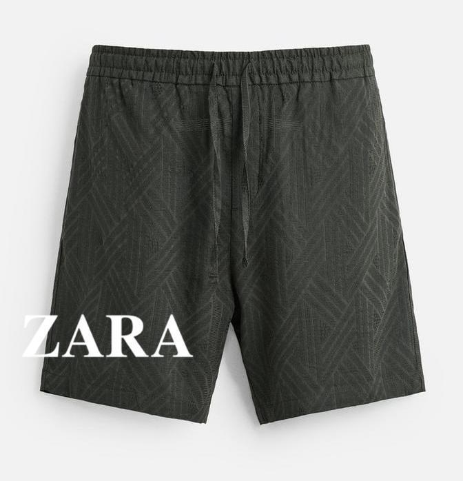 ★ドイツ発*ZARA*新作*ジオメトリージャガードショーツ/DH★