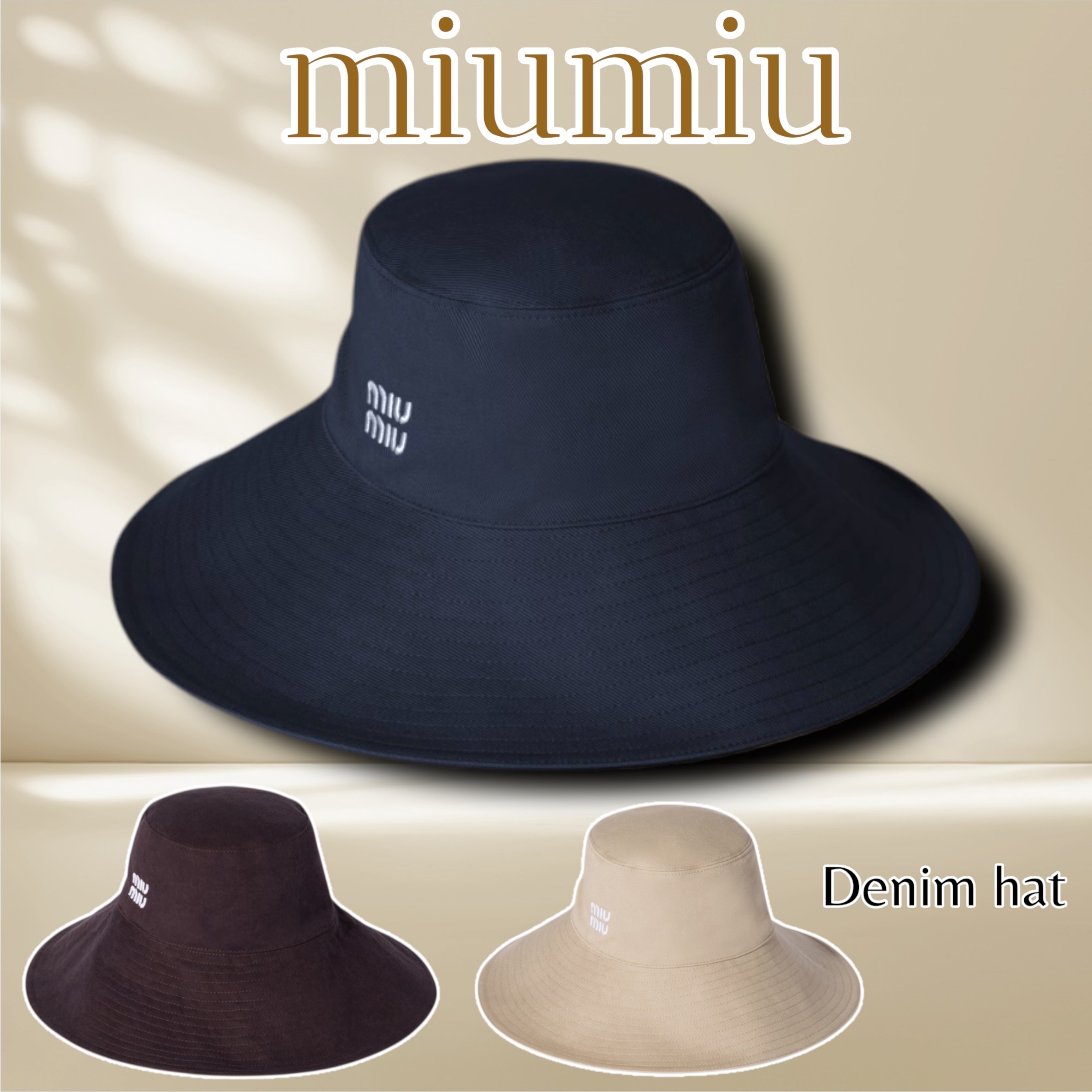 MiuMiu＊Denim hat デニムハット＊送料込