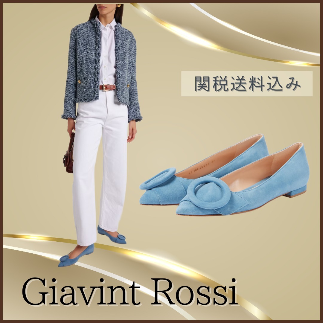 Gianvito Rossi【関税送料込】ベニスのスエードバレリーナ