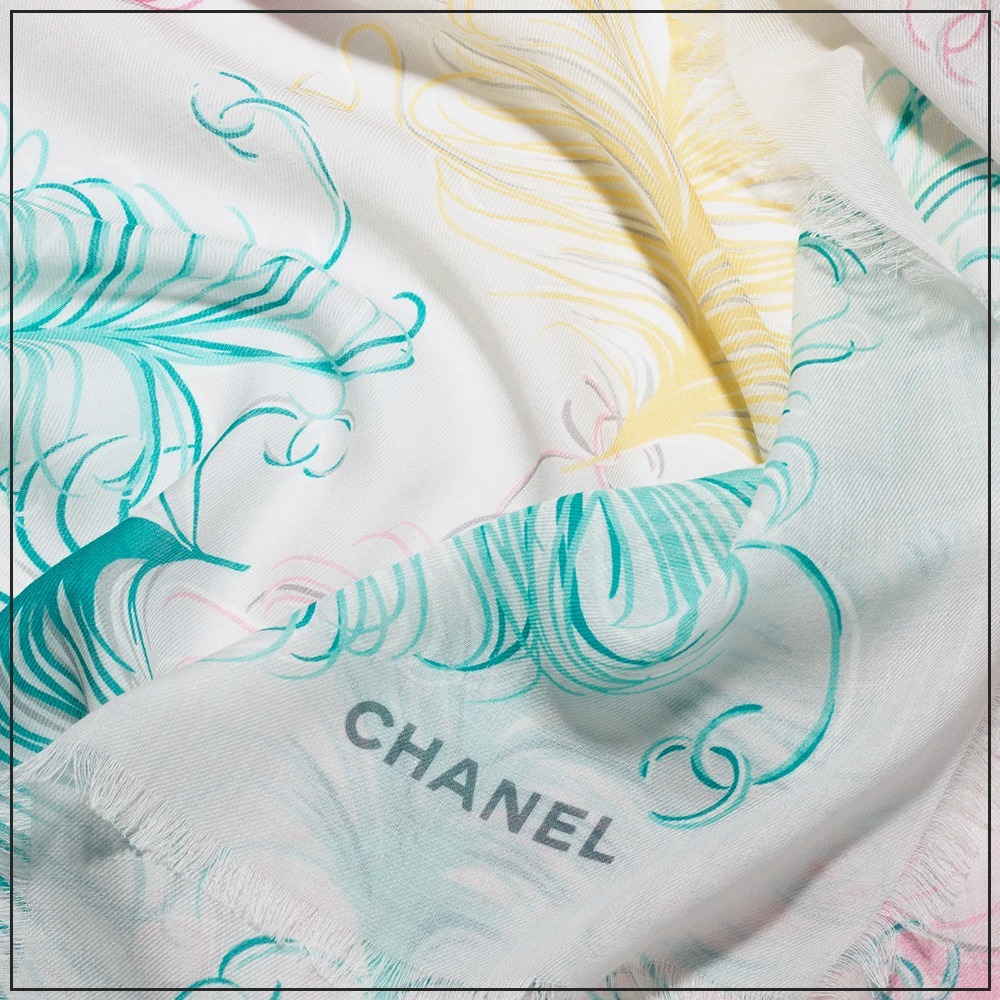 《カラフルでかわいい》CHANEL ストール 25s カシミヤ