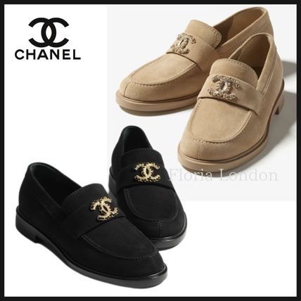 ベージュ系 CHANEL(シャネル) ローファー・オックスフォード