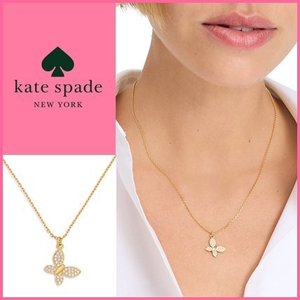 【kate spade new york】パヴェ バタフライ ネックレス