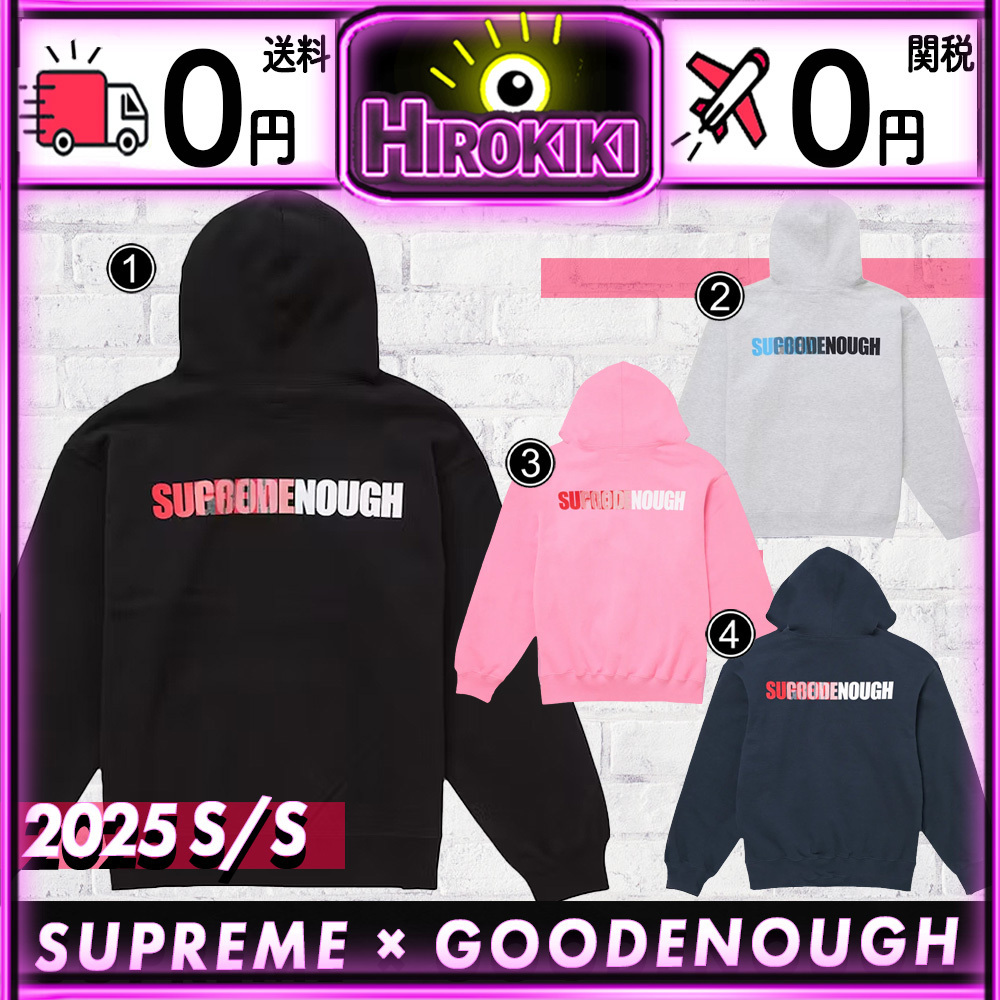 【本物保証 /関税・送料無料】Supreme x GOODENOUGH パーカー