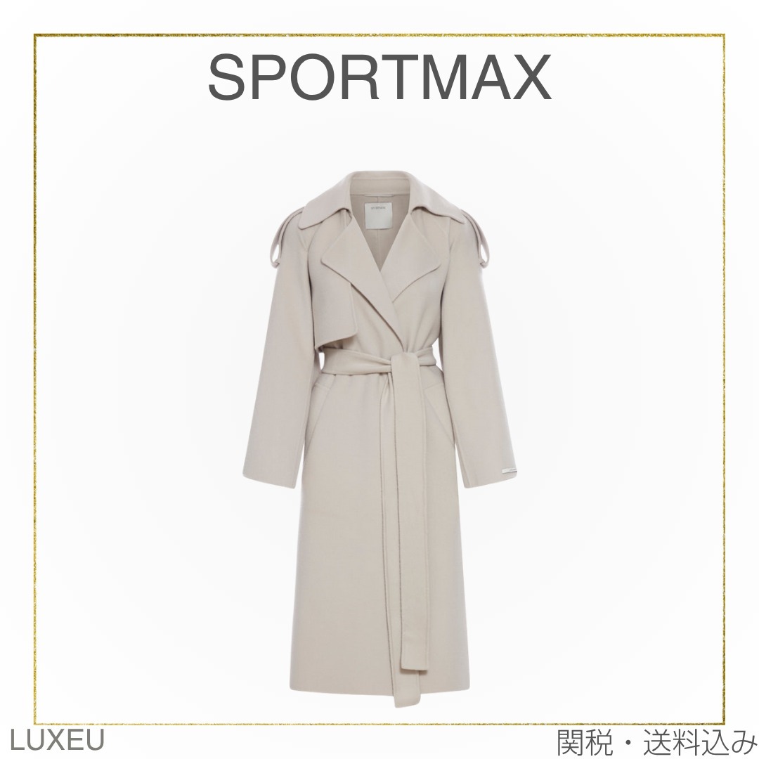 【SS25】SPORTMAX ウールトレンチ
