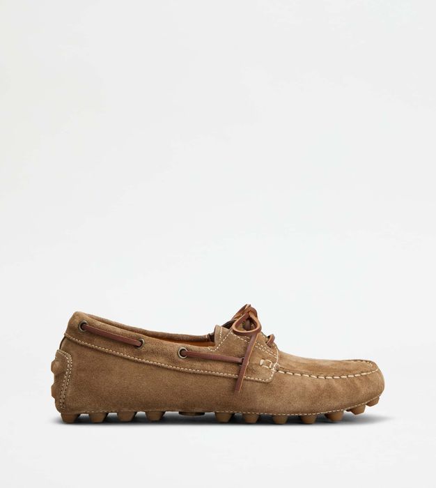 ★TOD’S★GOMMINO バブル スエード ボート シューズ