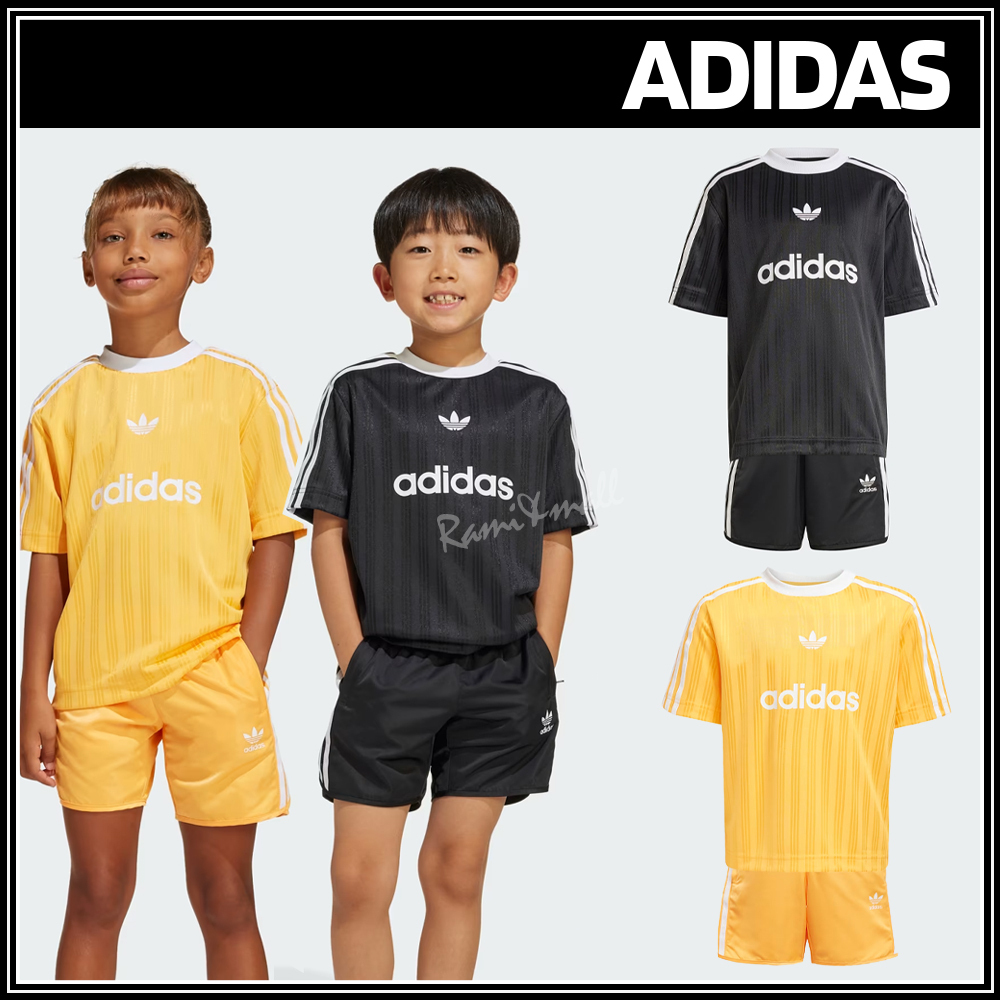 25SS新作セットアップ【ADIDAS】KIDS Football Shorts & Tee Set