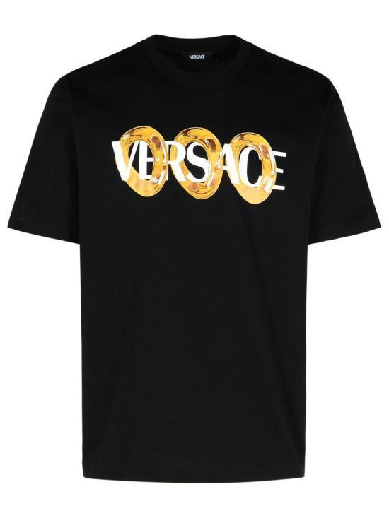 Tシャツ・カットソー VERSACE Men Tops 1013302 1A134012B510 Black