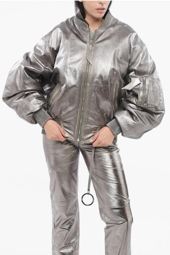 ブルゾン THE ATTICO Women Bomber Jackets 246WCB56L094D002 Silver