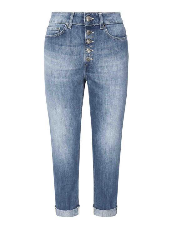 パンツ DONDUP Women Straight Pants DP268BDS0107DHQ9800 Blue