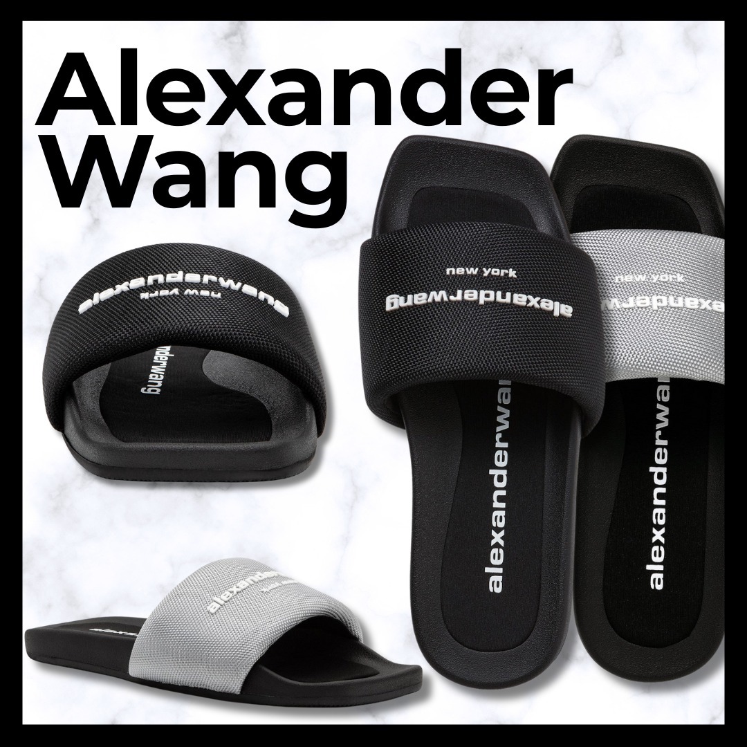 Alexander Wang■AW プールスライドサンダル ラバーアウトソール