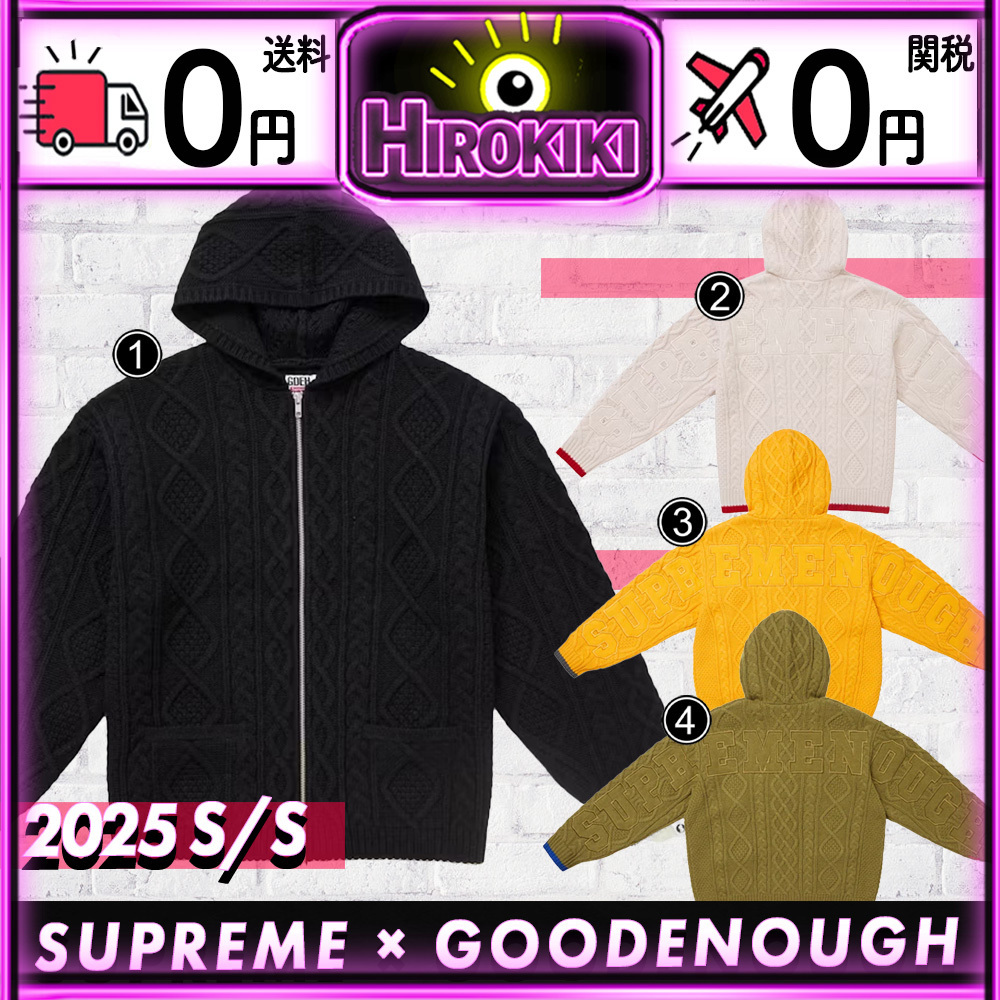 【本物保証 /関税・送料無料】Supreme x GOODENOUGH Zip Up