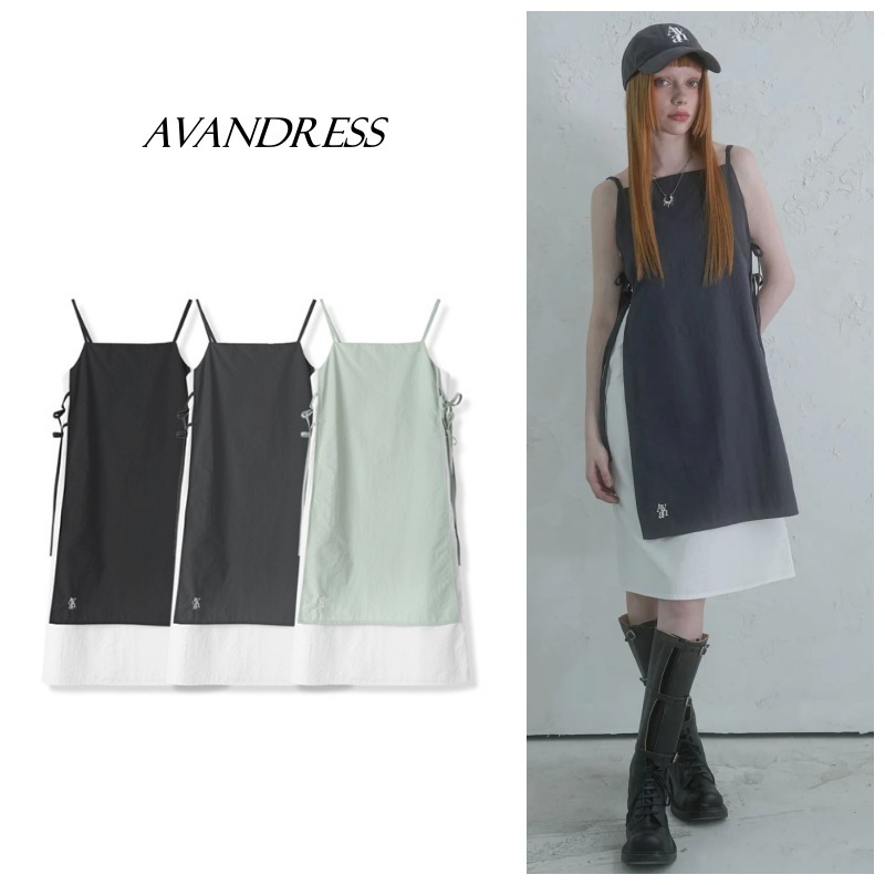 ● AVANDRESS ● Apron Taslan Layered Dress - 3COL
