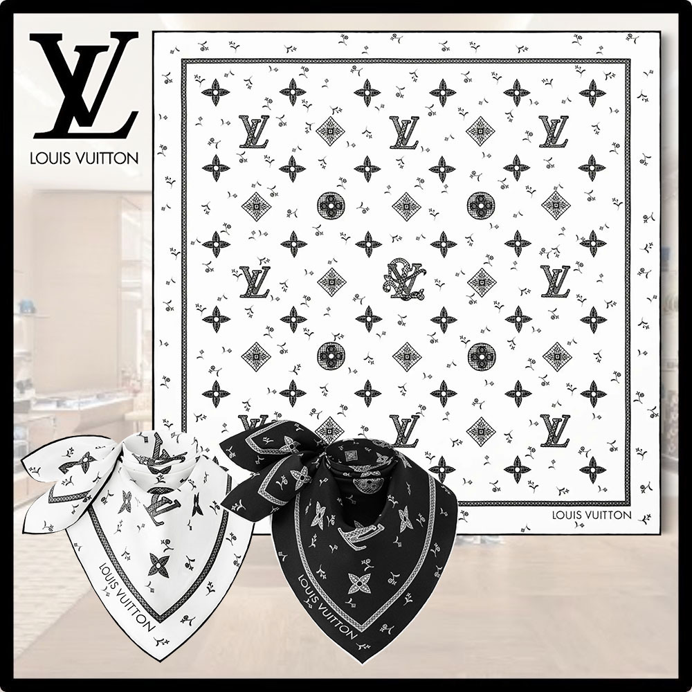 【品良くシンプルに★】Louis Vuitton★モノグラム スカーフ