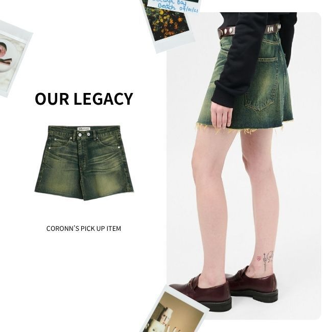 常田大希愛用《OUR LEGACY》COVER DENIM MINI SKIRT