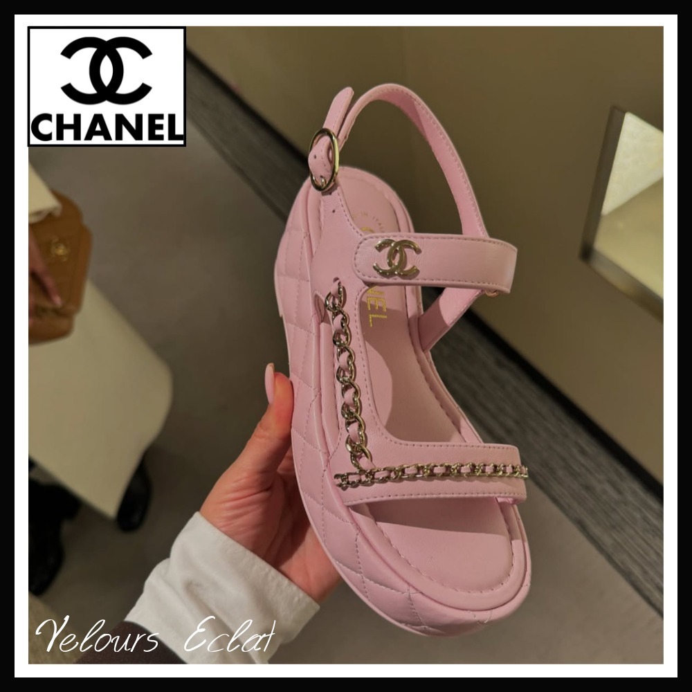 リゾートからタウンユースまで♪【CHANEL】厚底 サンダル