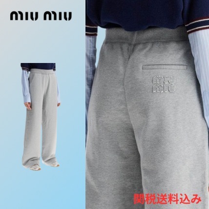 【MIUMIU】25SS フレアジョガーパンツ/関税送料込み