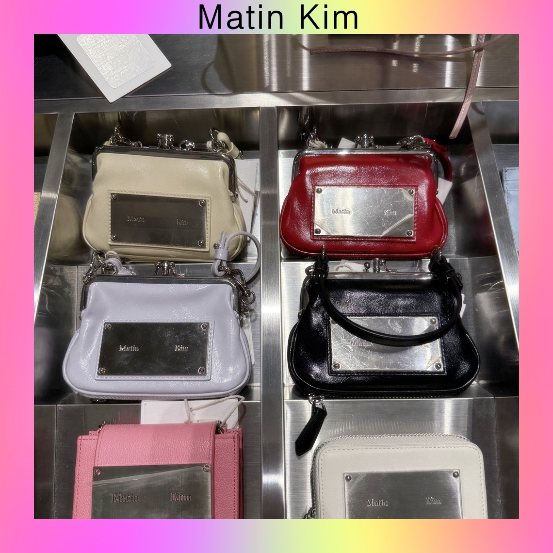 【Matin Kim】韓国人気★FRAME MINI WALLET BAG