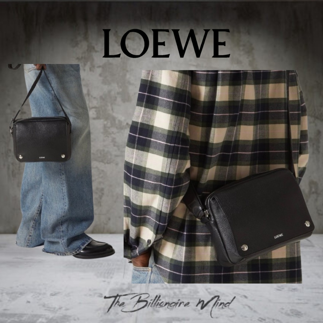 LOEWE ロエベ ペブル メッセンジャーバッグ スモール ブラック