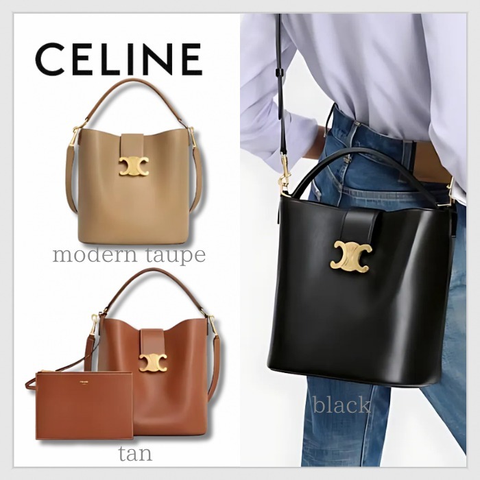 【エレガンスを纏う曲線美】CELINE Louise バケットバッグ