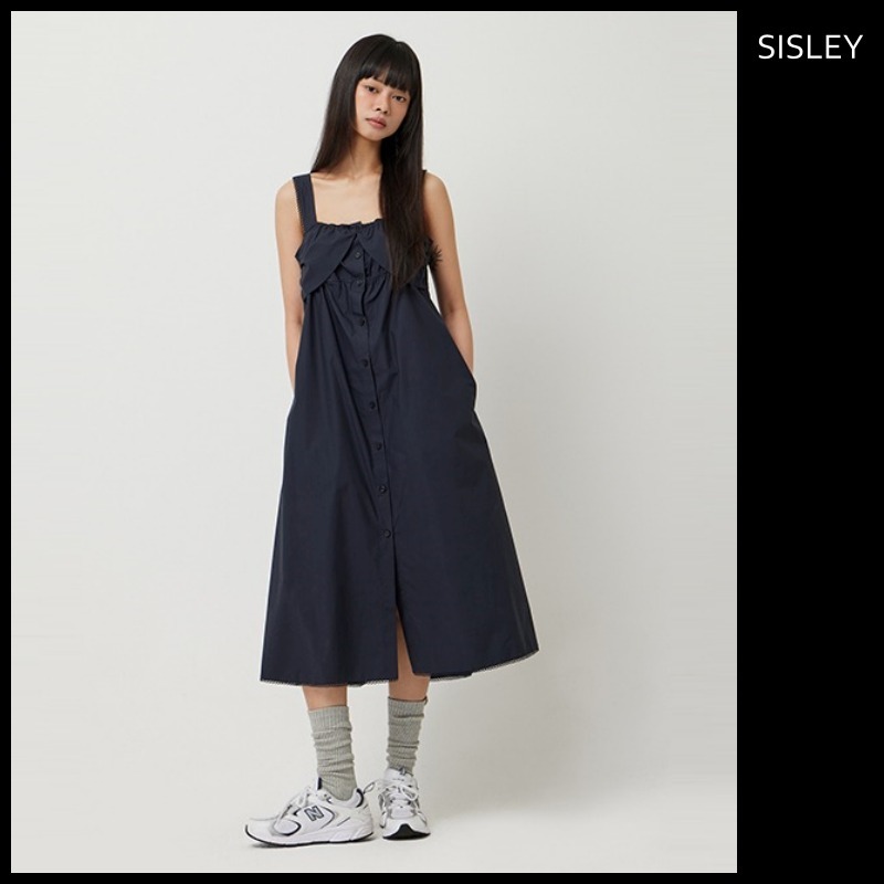 ● SISLEY ● SIS Hook Detail Long Dress SAOP90531DN