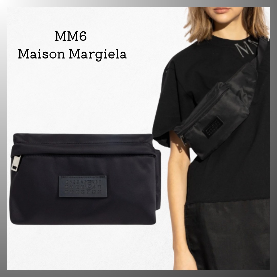 MM6 MAISON MARGIEL◆ジップアップ ボディバッグ ロゴ
